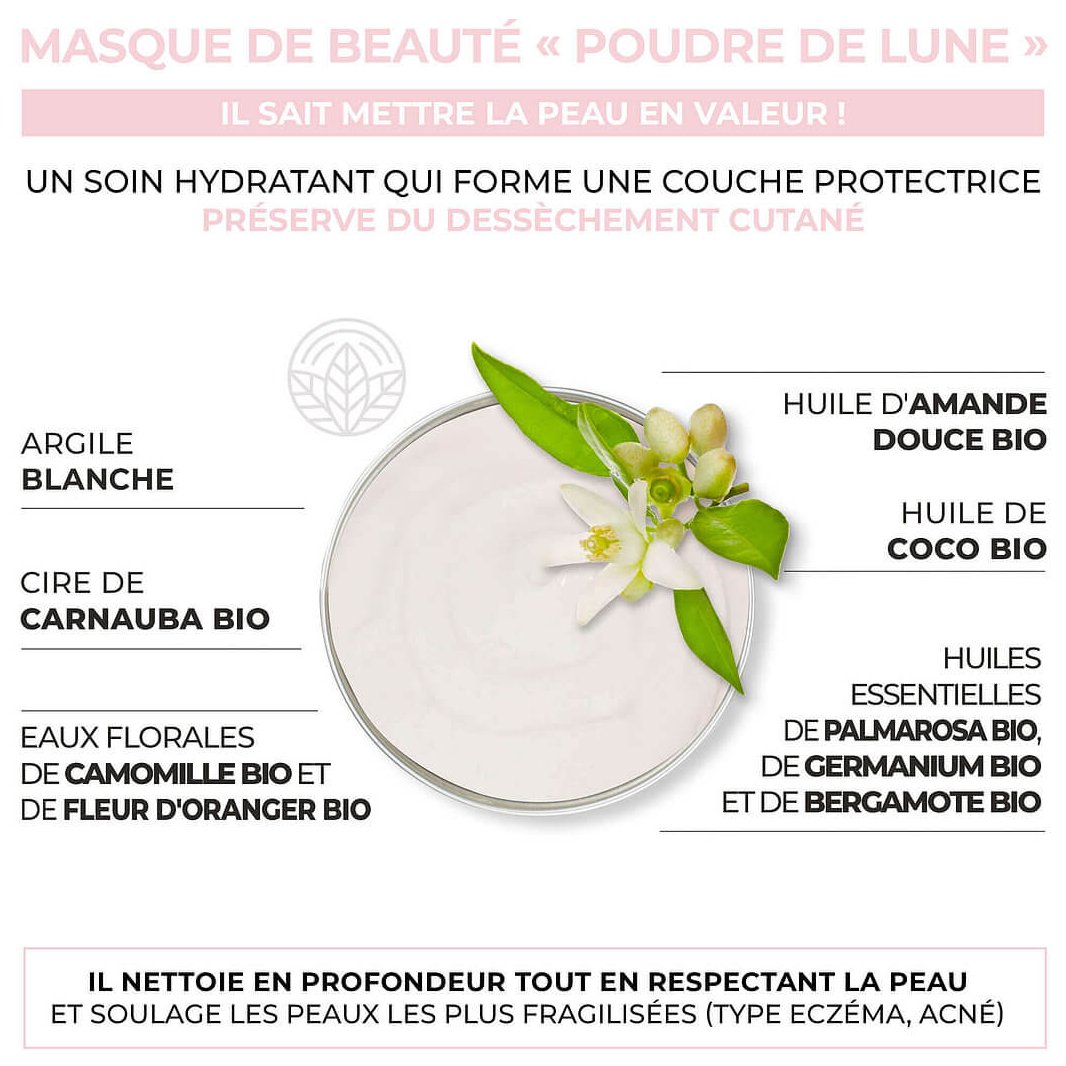 Masque de beauté - Poudre de Lune - 100ml